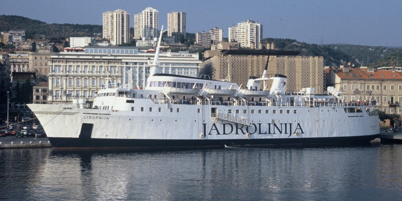 Jadrolinija _Fährschiff Liburniuja im Hafen von Rijeka Jadrolinija _Fährschiff Liburniuja im Hafen von Rijeka