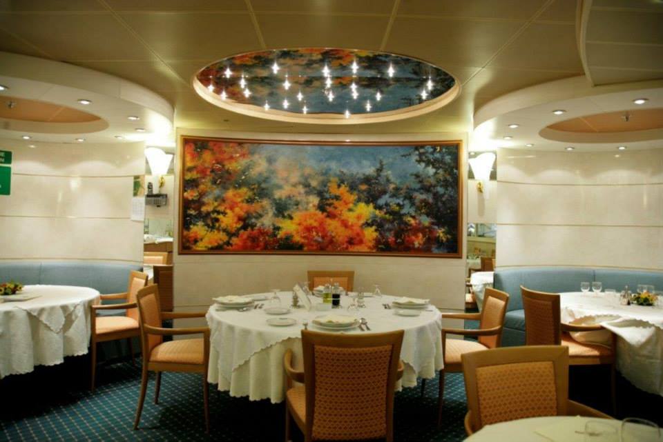Restaurant auf Fährschiff_Adria Ferries